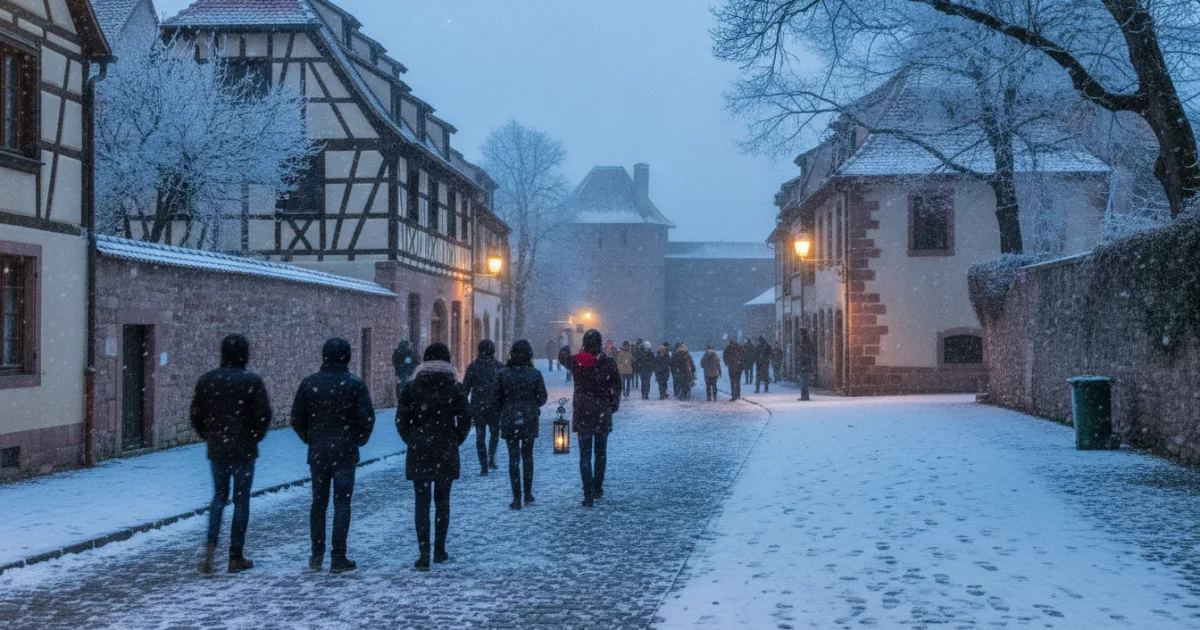 Visite guidée hivernale de Neuf-Brisach, Neuf-Brisach
